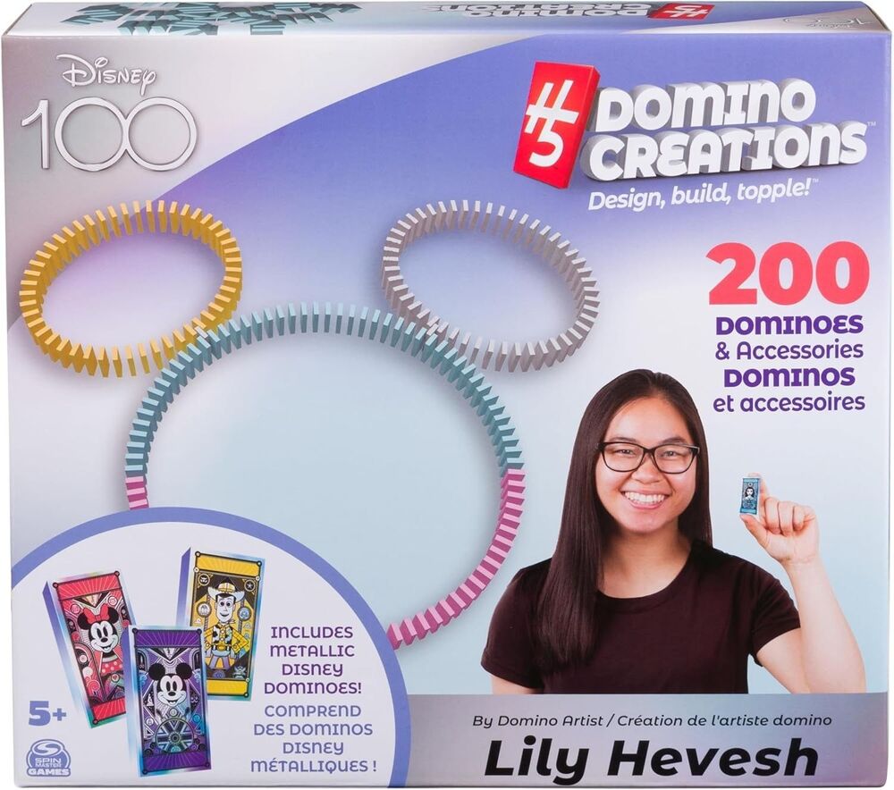 Spin Master Disney 100th Anniversary H5 Domino Creations 200pc Set - Lily Hevesh